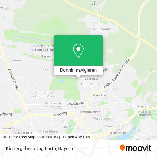 Kindergeburtstag Fürth Karte