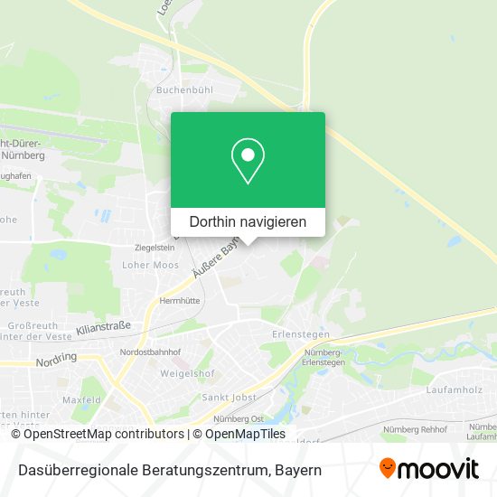 Dasüberregionale Beratungszentrum Karte
