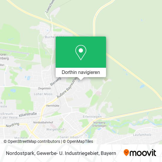 Nordostpark, Gewerbe- U. Industriegebiet Karte