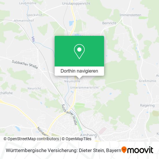 Württembergische Versicherung: Dieter Stein Karte