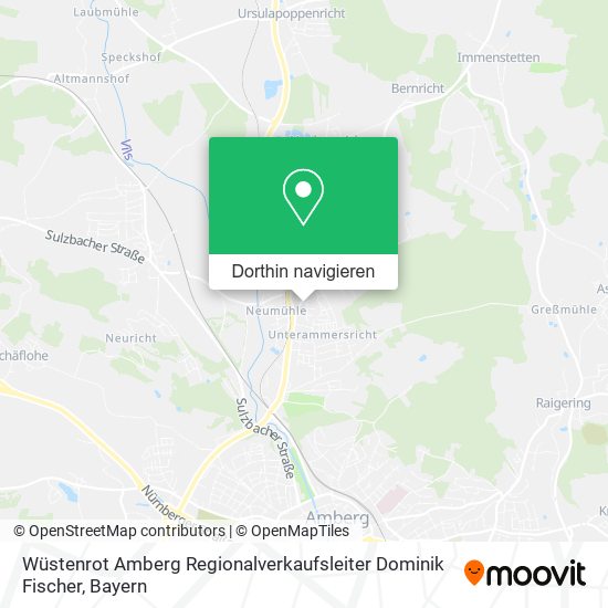 Wüstenrot Amberg Regionalverkaufsleiter Dominik Fischer Karte