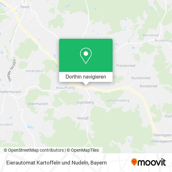 Eierautomat Kartoffeln und Nudeln Karte