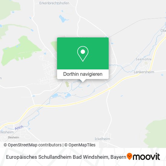 Europäisches Schullandheim Bad Windsheim Karte