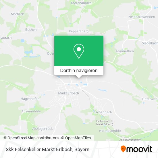 Skk Felsenkeller Markt Erlbach Karte