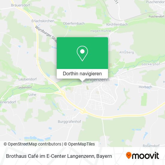 Brothaus Café im E-Center Langenzenn Karte