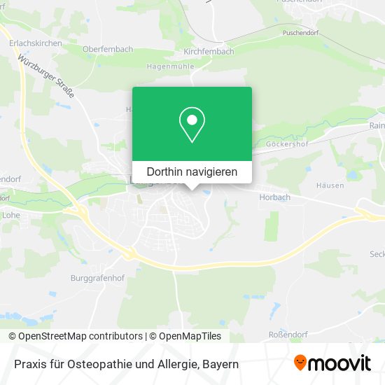 Praxis für Osteopathie und Allergie Karte