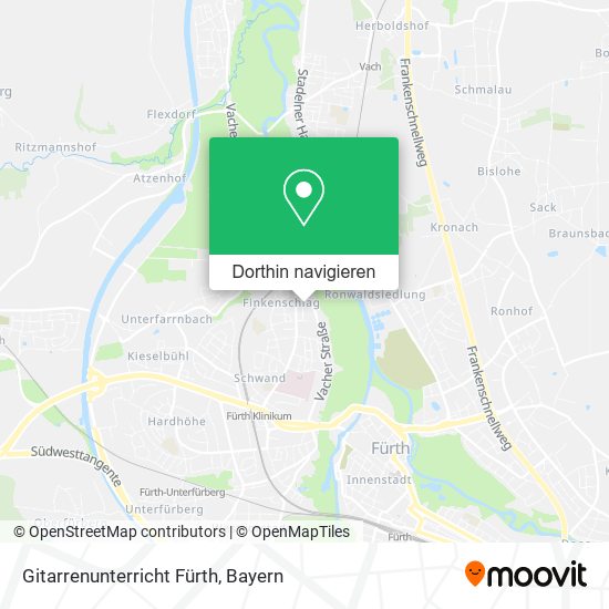 Gitarrenunterricht Fürth Karte