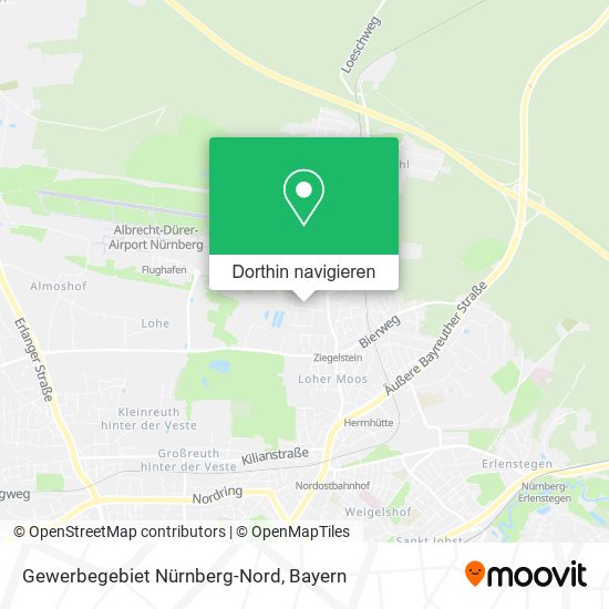 Gewerbegebiet Nürnberg-Nord Karte