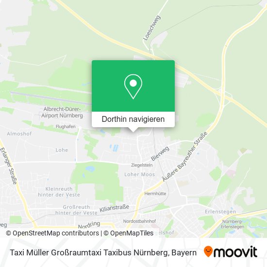 Taxi Müller Großraumtaxi Taxibus Nürnberg Karte