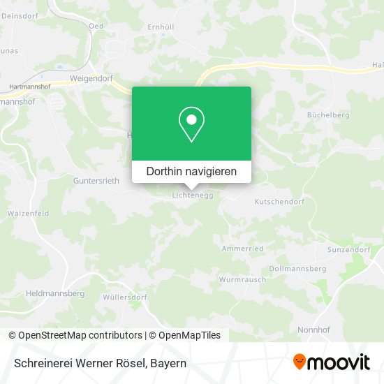 Schreinerei Werner Rösel Karte