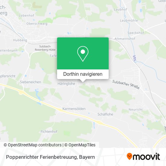 Poppenrichter Ferienbetreuung Karte