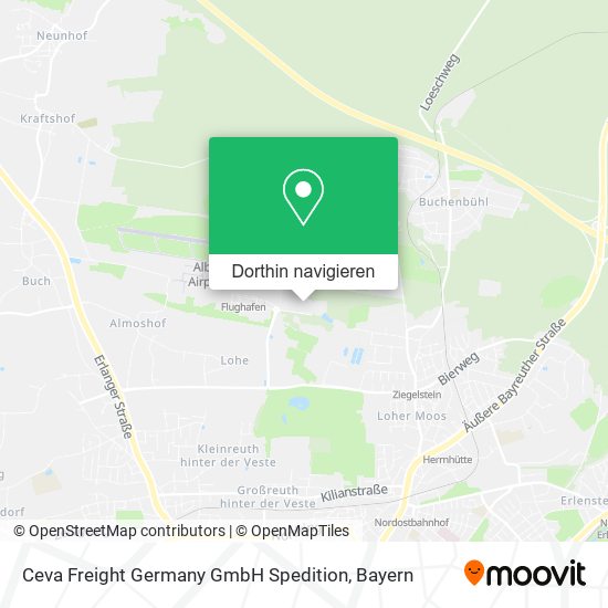 Ceva Freight Germany GmbH Spedition Karte