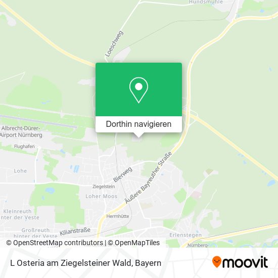L Osteria am Ziegelsteiner Wald Karte