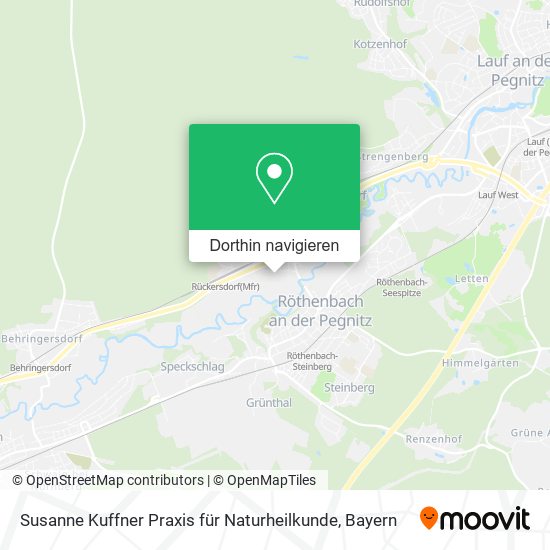 Susanne Kuffner Praxis für Naturheilkunde Karte