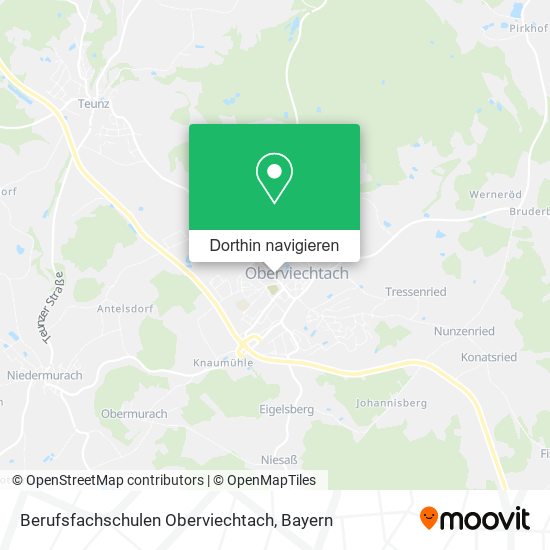 Berufsfachschulen Oberviechtach Karte