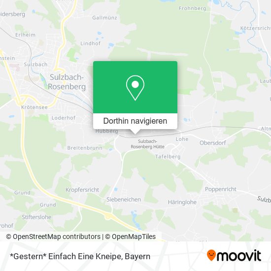 *Gestern* Einfach Eine Kneipe Karte