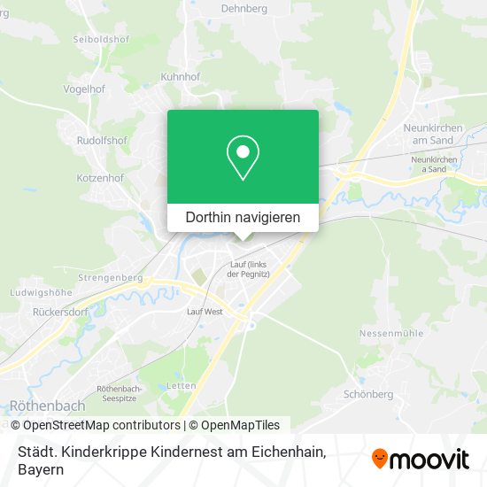 Städt. Kinderkrippe Kindernest am Eichenhain Karte