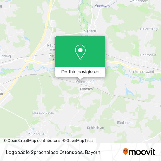 Logopädie Sprechblase Ottensoos Karte