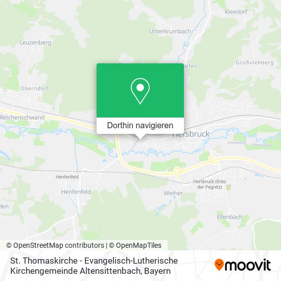 St. Thomaskirche - Evangelisch-Lutherische Kirchengemeinde Altensittenbach Karte