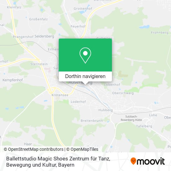 Ballettstudio Magic Shoes Zentrum für Tanz, Bewegung und Kultur Karte