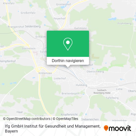 Ifg GmbH Institut für Gesundheit und Management Karte