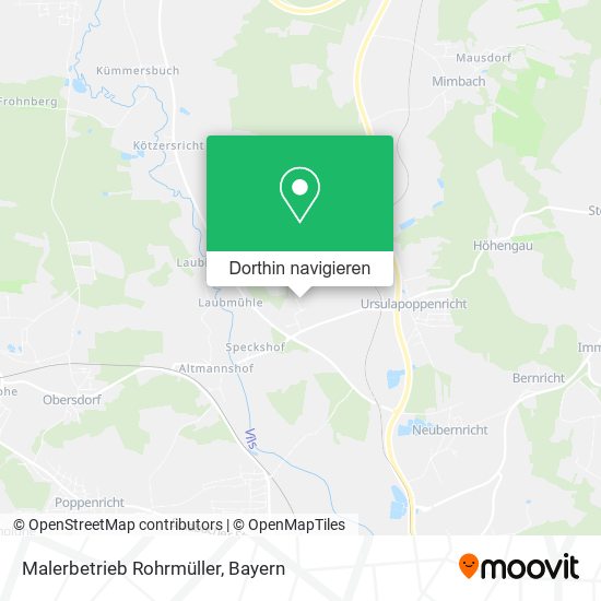 Malerbetrieb Rohrmüller Karte