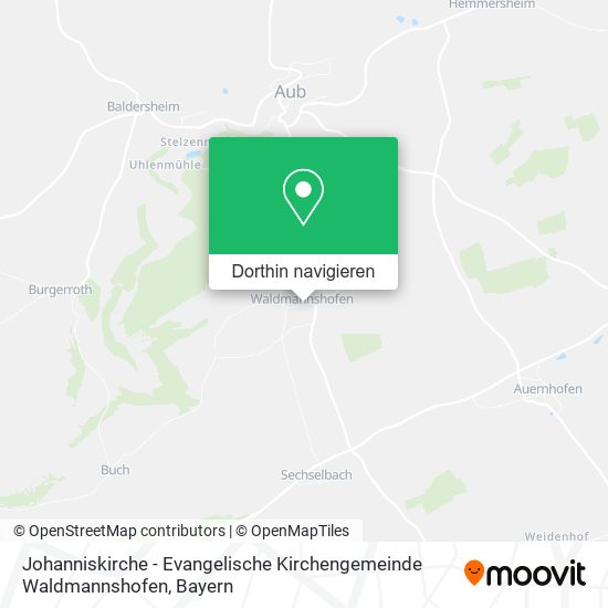 Johanniskirche - Evangelische Kirchengemeinde Waldmannshofen Karte