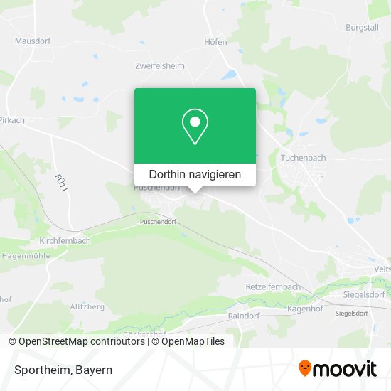 Sportheim Karte