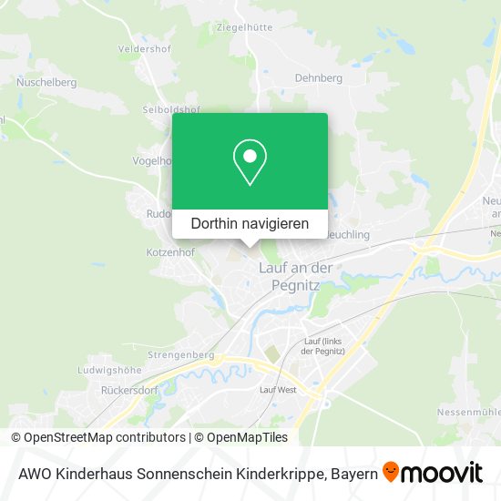 AWO Kinderhaus Sonnenschein Kinderkrippe Karte