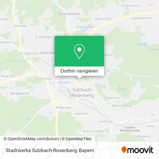 Stadtwerke Sulzbach-Rosenberg Karte