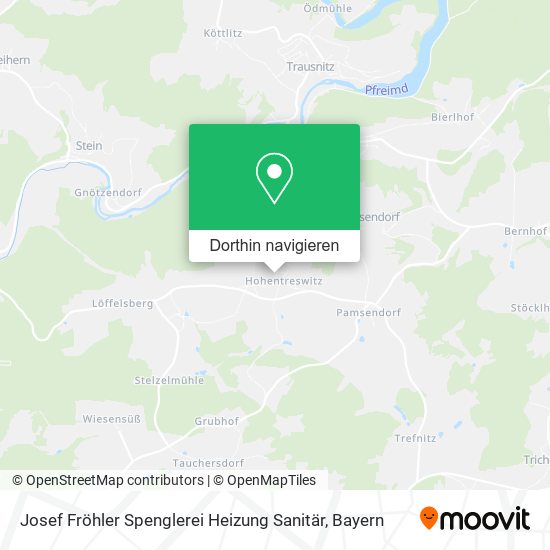 Josef Fröhler Spenglerei Heizung Sanitär Karte