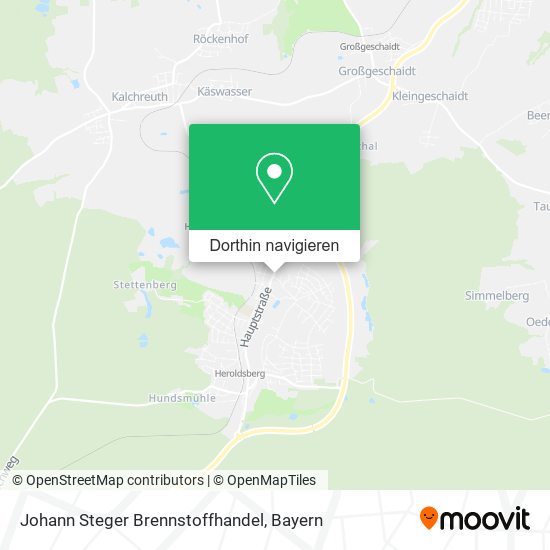 Johann Steger Brennstoffhandel Karte