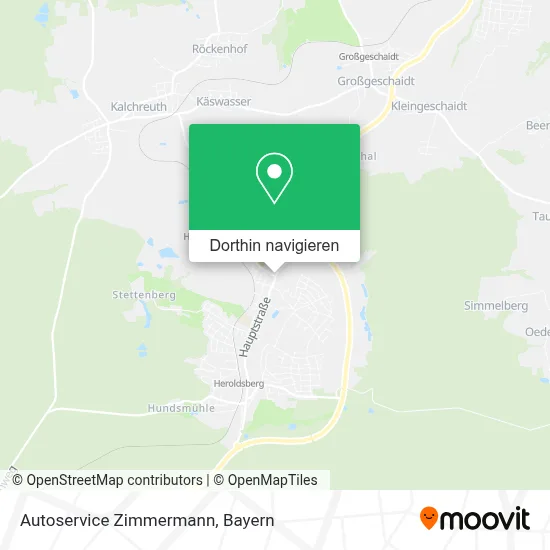 Autoservice Zimmermann Karte