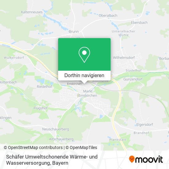 Schäfer Umweltschonende Wärme- und Wasserversorgung Karte