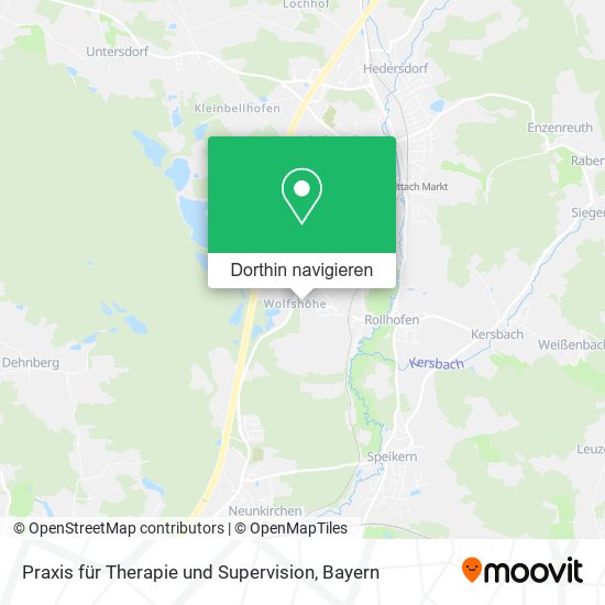 Praxis für Therapie und Supervision Karte