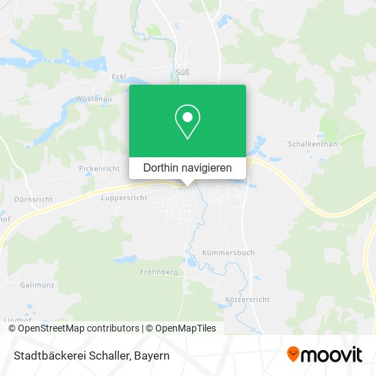 Stadtbäckerei Schaller Karte
