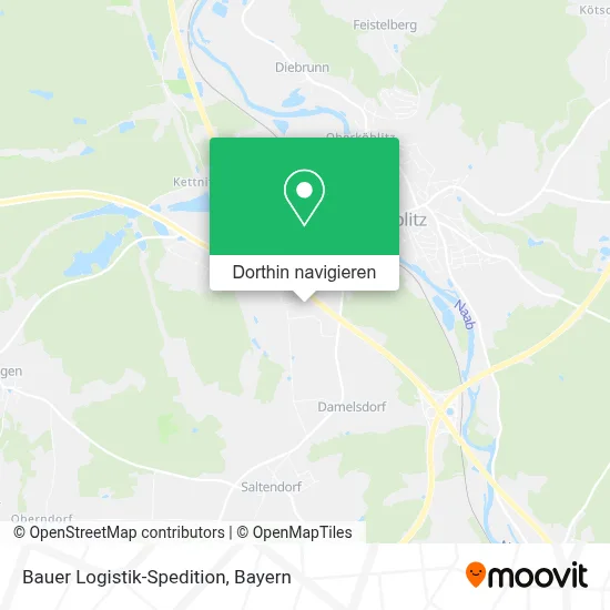 Bauer Logistik-Spedition Karte