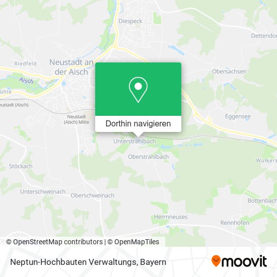 Neptun-Hochbauten Verwaltungs Karte