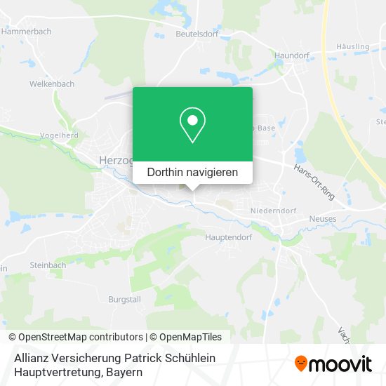 Allianz Versicherung Patrick Schühlein Hauptvertretung Karte