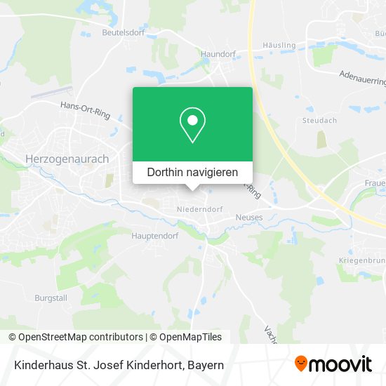 Kinderhaus St. Josef Kinderhort Karte