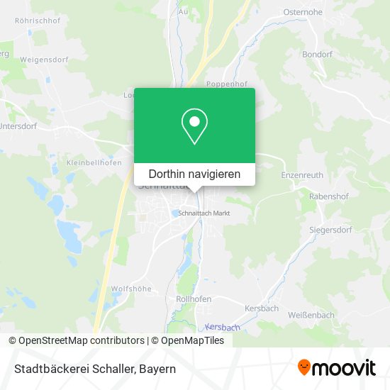 Stadtbäckerei Schaller Karte