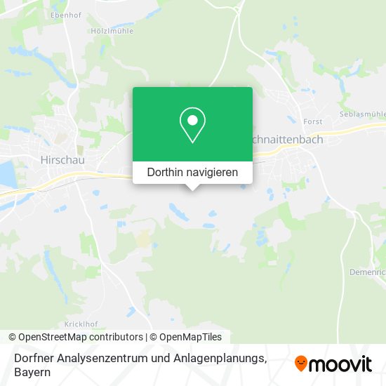 Dorfner Analysenzentrum und Anlagenplanungs Karte