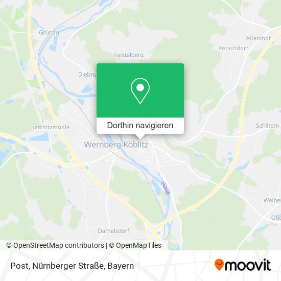 Post, Nürnberger Straße Karte