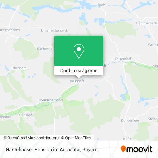 Gästehäuser Pension im Aurachtal Karte