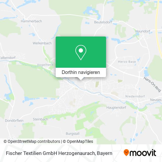 Fischer Textilien GmbH Herzogenaurach Karte