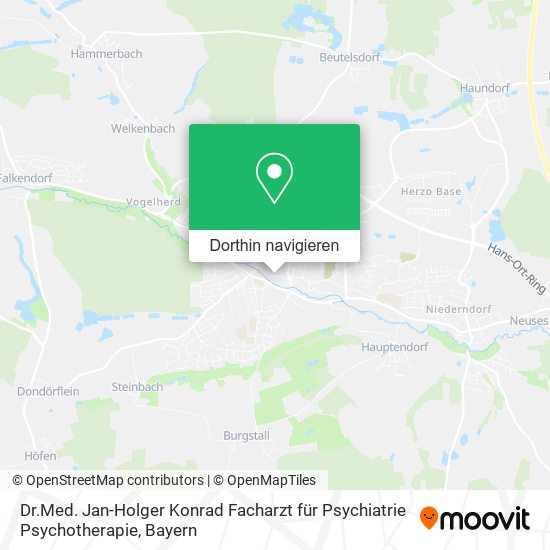 Dr.Med. Jan-Holger Konrad Facharzt für Psychiatrie Psychotherapie Karte