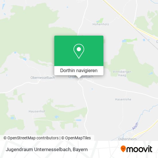 Jugendraum Unternesselbach Karte