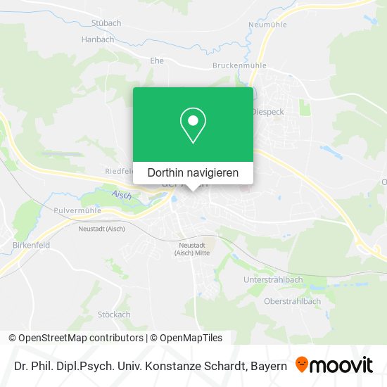 Dr. Phil. Dipl.Psych. Univ. Konstanze Schardt Karte