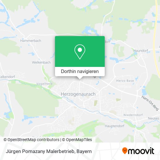 Jürgen Pomazany Malerbetrieb Karte