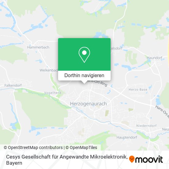 Cesys Gesellschaft für Angewandte Mikroelektronik Karte